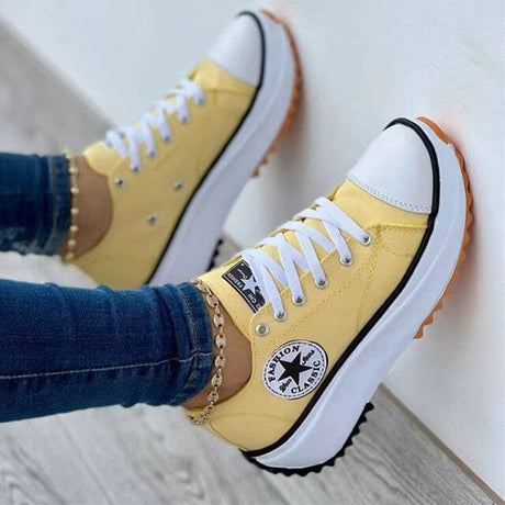 Lace-Up Casual Sneakers for Women – Stylish & Comfortable