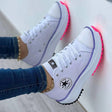 Lace-Up Casual Sneakers for Women – Stylish & Comfortable