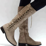 Lace-Up Knee-High Boots for Women – Stylish & Versatile