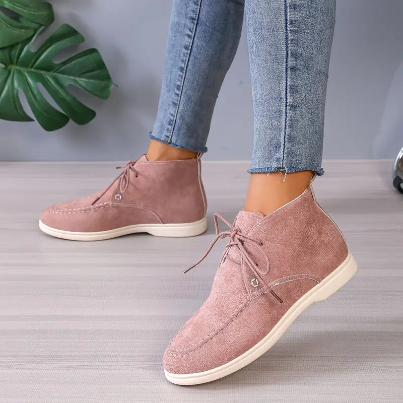 Lace-Up Short Boots for Women – Stylish & Comfortable Footwear