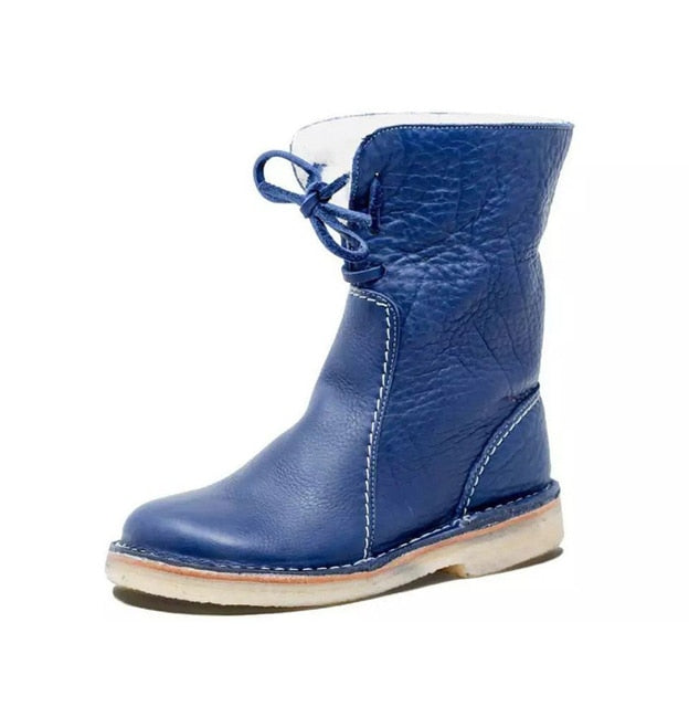 Lace-Up Snow Boots for Women – Cozy & Stylish for Winter