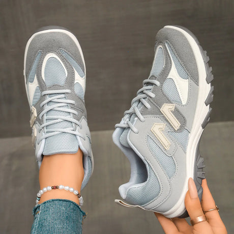 Lace-Up Thick-Soled Sneakers for Women – Stylish & Comfortable Everyday Wear 0