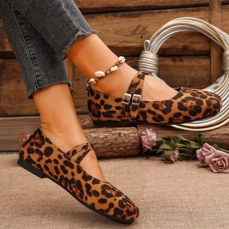 Leopard Print Ballet Flats for Women – Stylish & Comfortable Ballerina Shoes