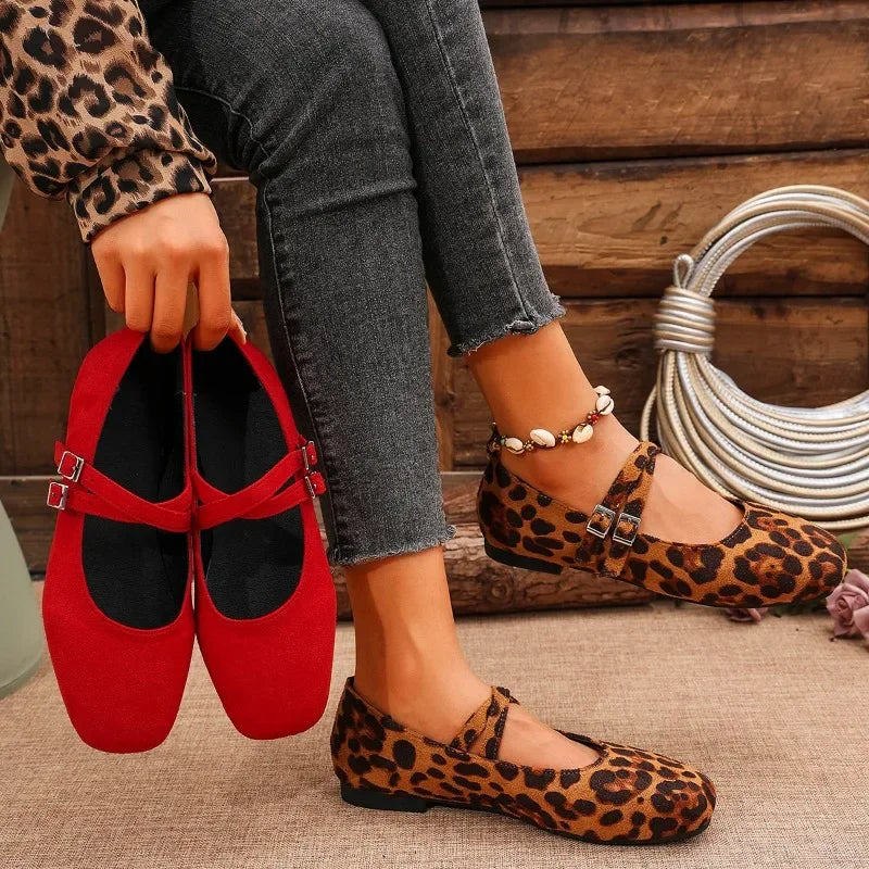 Leopard Print Ballet Flats for Women – Stylish & Comfortable Ballerina Shoes