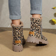 Leopard Print Snow Boots for Women – Cozy & Stylish Winter Footwear
