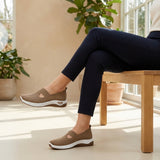 Breathable Knit Walking Sneakers – Lightweight Slip-On Comfort Shoes
