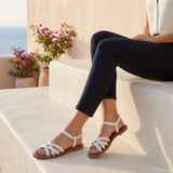 Elastic Strap Flat Sandals – Casual Comfortable Summer Walking Sandals