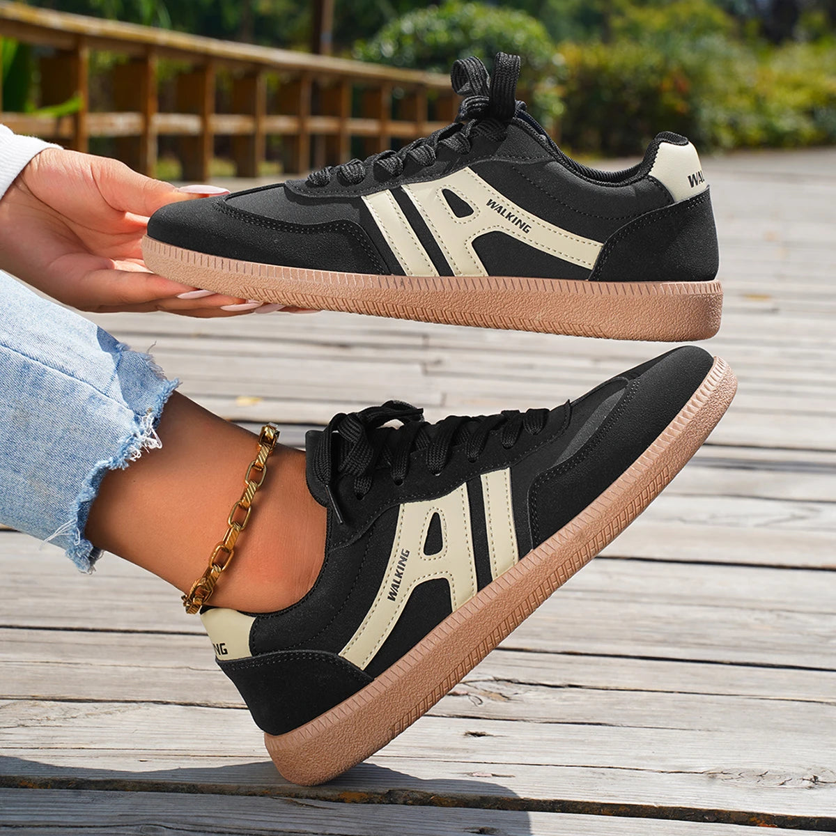 Lightweight Lace-Up Sneakers for Women – Stylish & Comfortable Design 1