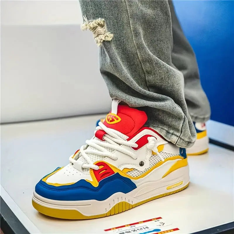 Jake – Lightweight Skate Sneakers – Trendy Color Block Design