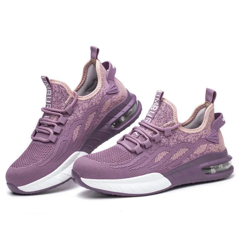 Lightweight Steel Toe Work Shoes – Women's Safety Sneakers – Breathable & Puncture Resistant