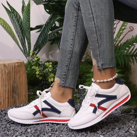 Lightweight White Sneakers for Women – Stylish & Comfortable Slip-On Design 5