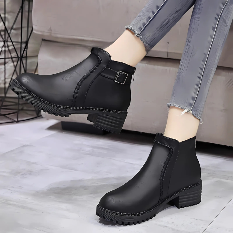 Low Block Heel Ankle Boots for Women – Stylish & Versatile