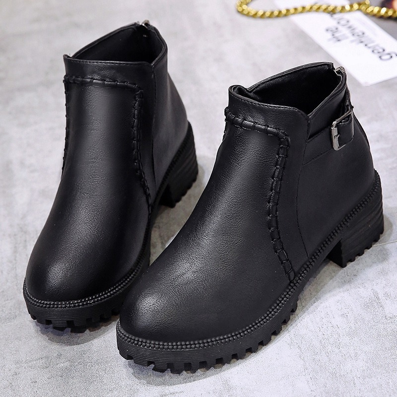 Low Block Heel Ankle Boots for Women – Stylish & Versatile