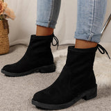 Low Heel Ankle Boots for Women – Chic & Versatile Black Booties
