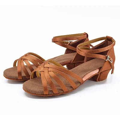 Low Heel Latin Dance Shoes for Girls – Comfortable & Stylish