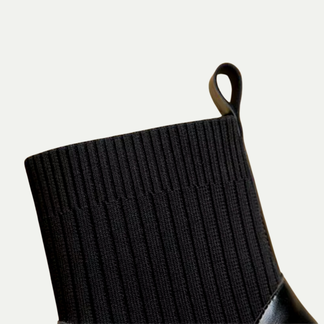 Luxe Elastic Sock Ankle Boots