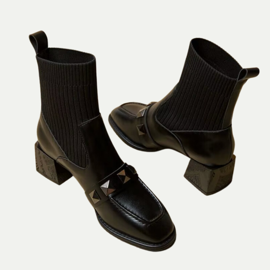 Luxe Elastic Sock Ankle Boots