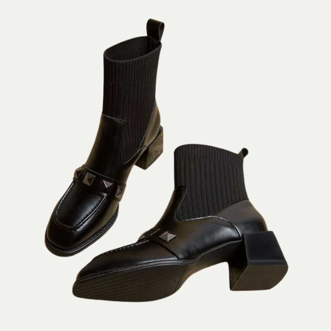 Luxe Elastic Sock Ankle Boots