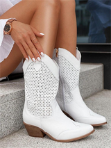 Medium Heel Cowboy Boots for Women – Chic & Versatile Style