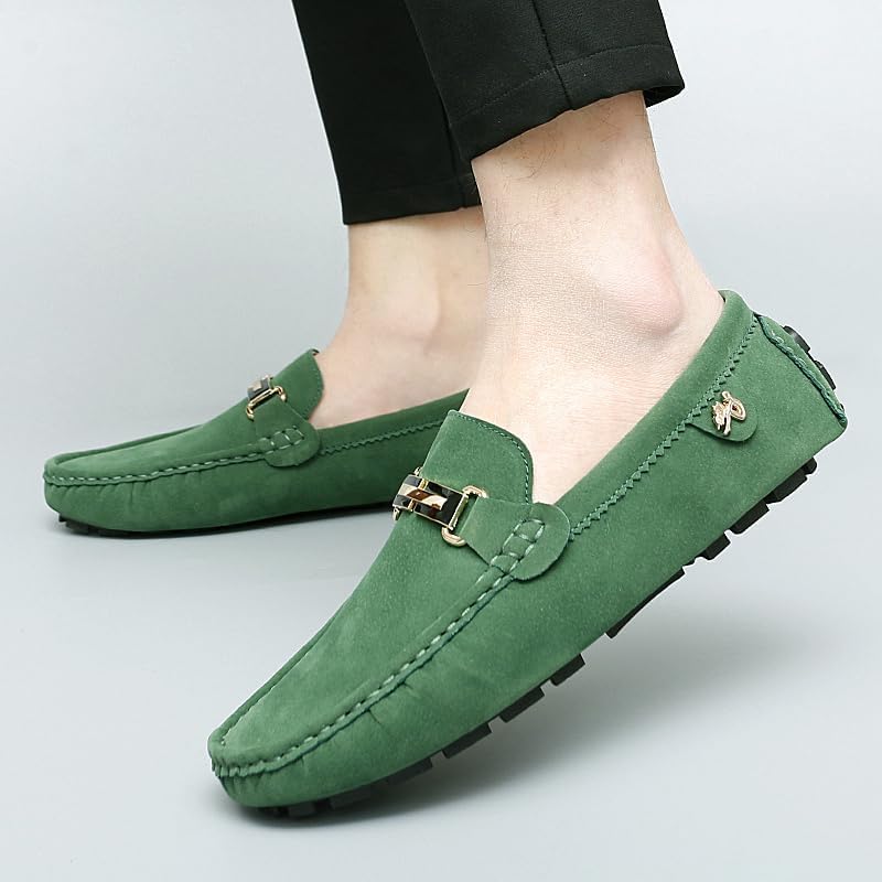 Men Old Money Suede Slip On Loafers