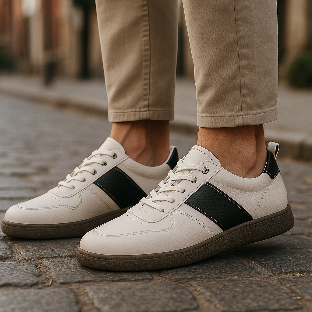 Men Leather Muller Sneakers