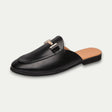 Men Old Money Brogue Mule Loafers Leather Slip On