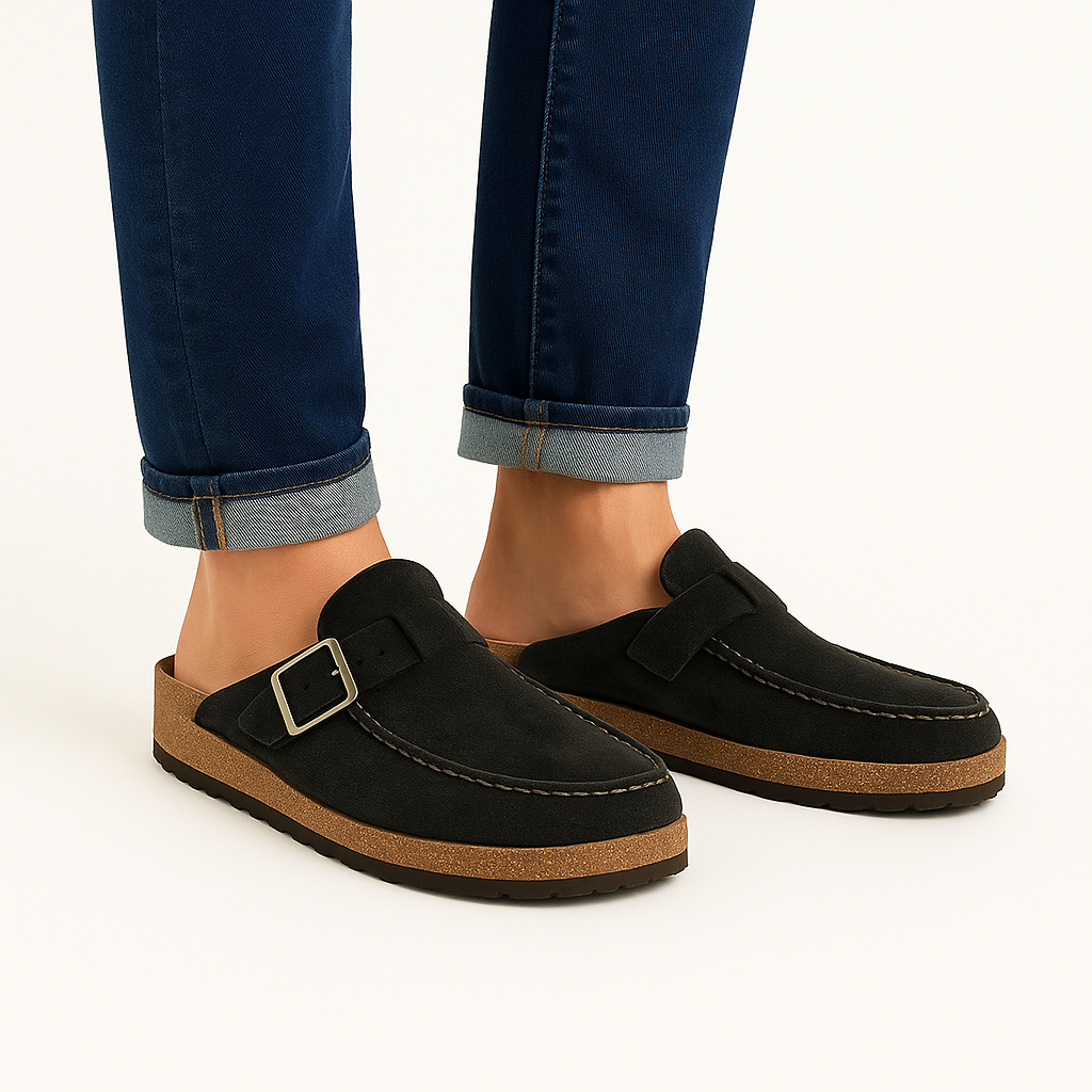 Men's Adjustable Buckle Mules – Comfort & Modern Design