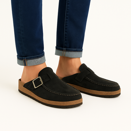 Men's Adjustable Buckle Mules – Comfort & Modern Design