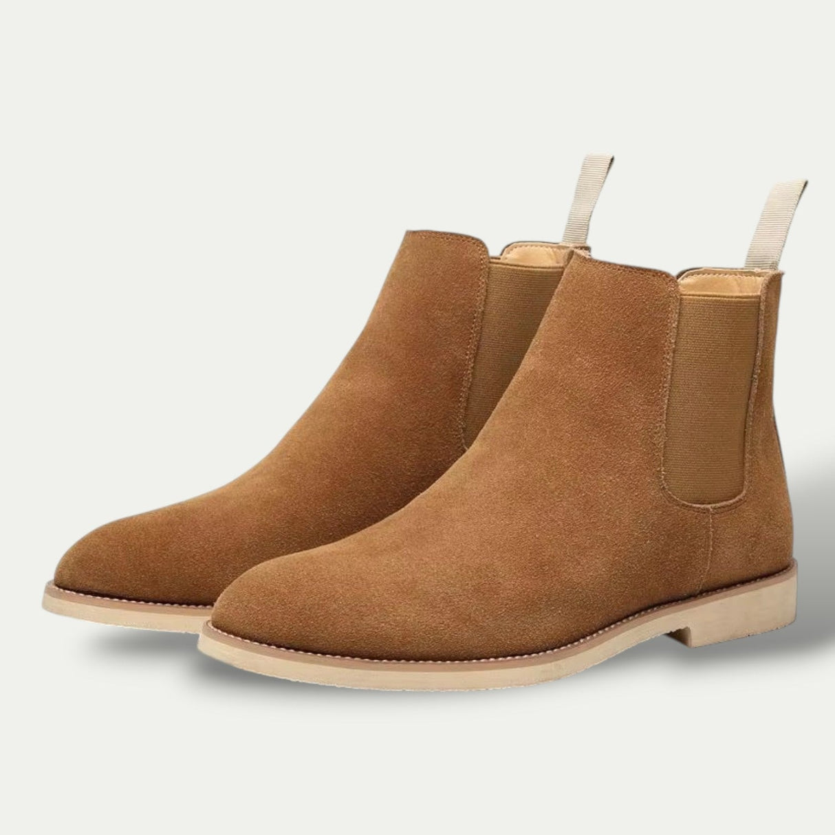 Men's Genuine Suede Leather Chelsea Boots