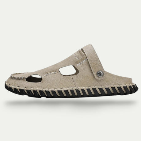Men's Retro Leather Sandals – Classic Summer Comfort