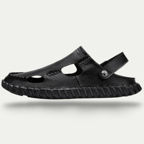 Men's Retro Leather Sandals – Classic Summer Comfort