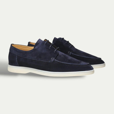 Men's Suede Loafers With Laces