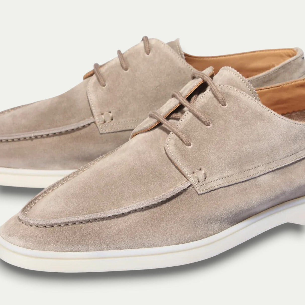 Men's Suede Loafers With Laces