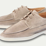 Men's Suede Loafers With Laces
