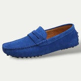 Mens Leather Old Money Slip On Loafers