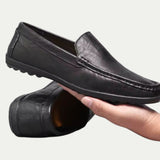 Mens Old Money Genuine Leather Slip On Loafers