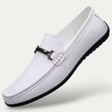 Mens Old Money Leather Slip On Loafers