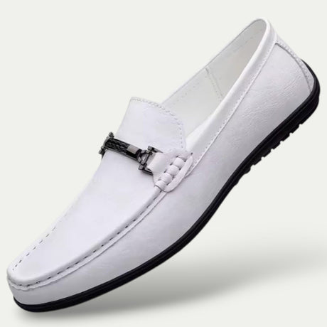 Mens Old Money Leather Slip On Loafers