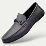 Mens Old Money Leather Slip On Loafers