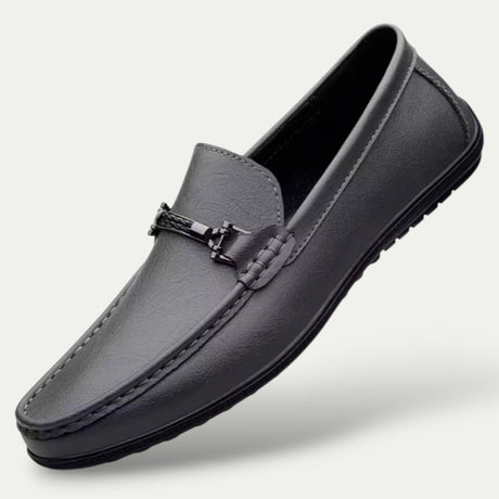 Mens Old Money Leather Slip On Loafers