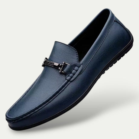 Mens Old Money Leather Slip On Loafers