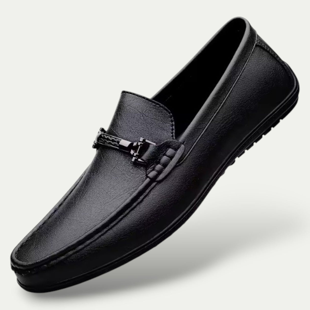 Mens Old Money Leather Slip On Loafers