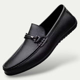 Mens Old Money Leather Slip On Loafers