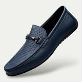 Mens Old Money Leather Slip On Loafers