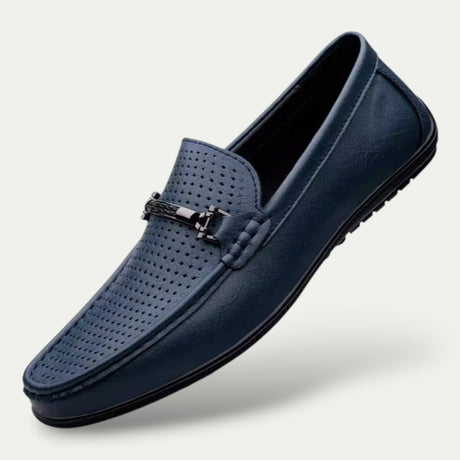 Mens Old Money Leather Slip On Loafers