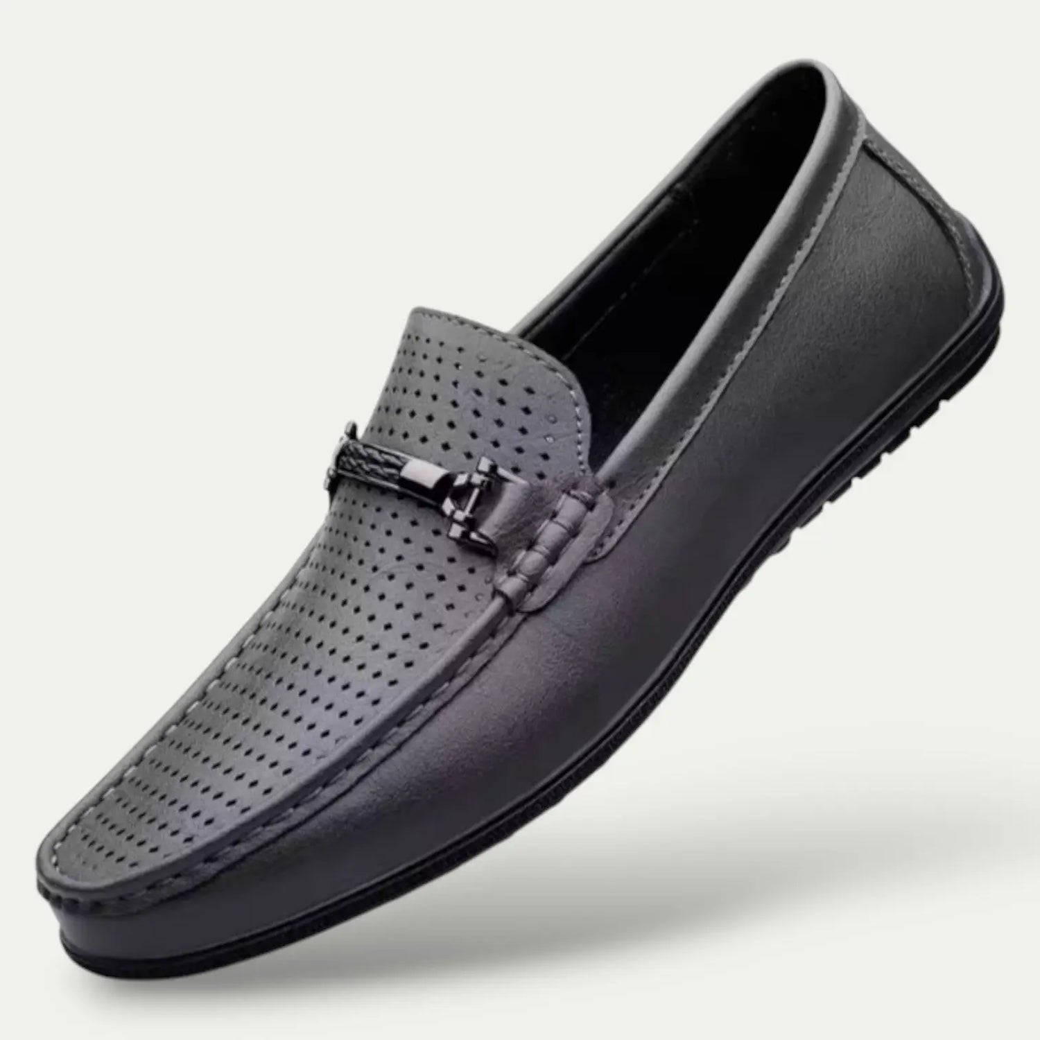 Mens Old Money Leather Slip On Loafers