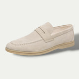 Mens Old Money Suede Loafers Casual Moccasins