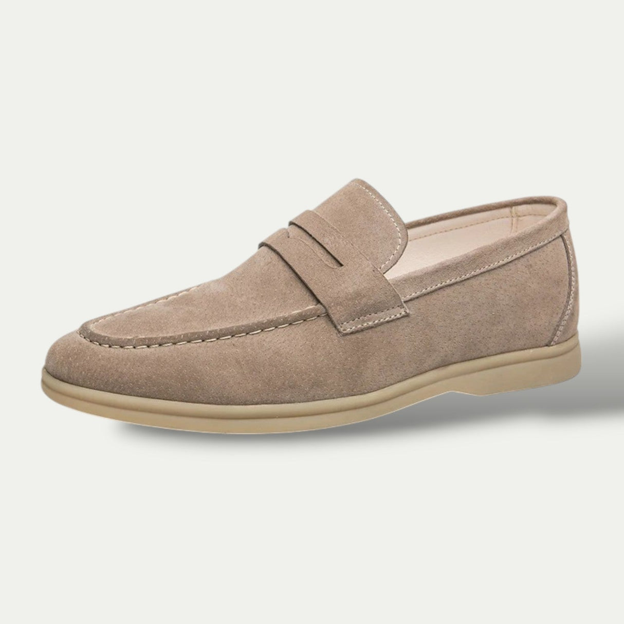 Mens Old Money Suede Loafers Casual Moccasins