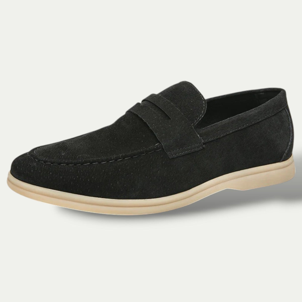 Mens Old Money Suede Loafers Casual Moccasins