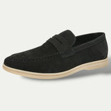 Mens Old Money Suede Loafers Casual Moccasins